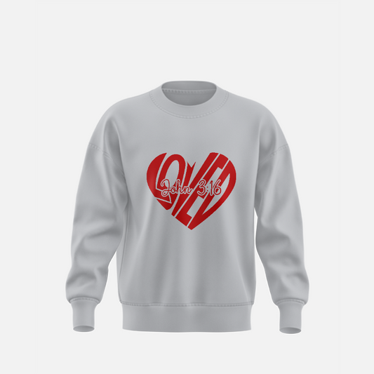4. Numbers - LOVED: John 3:16 - Unisex Sweater