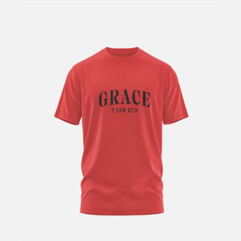 1. Genesis - GRACE:  2 Corinthians 12:9 - Unisex Short Sleeve T Shirts