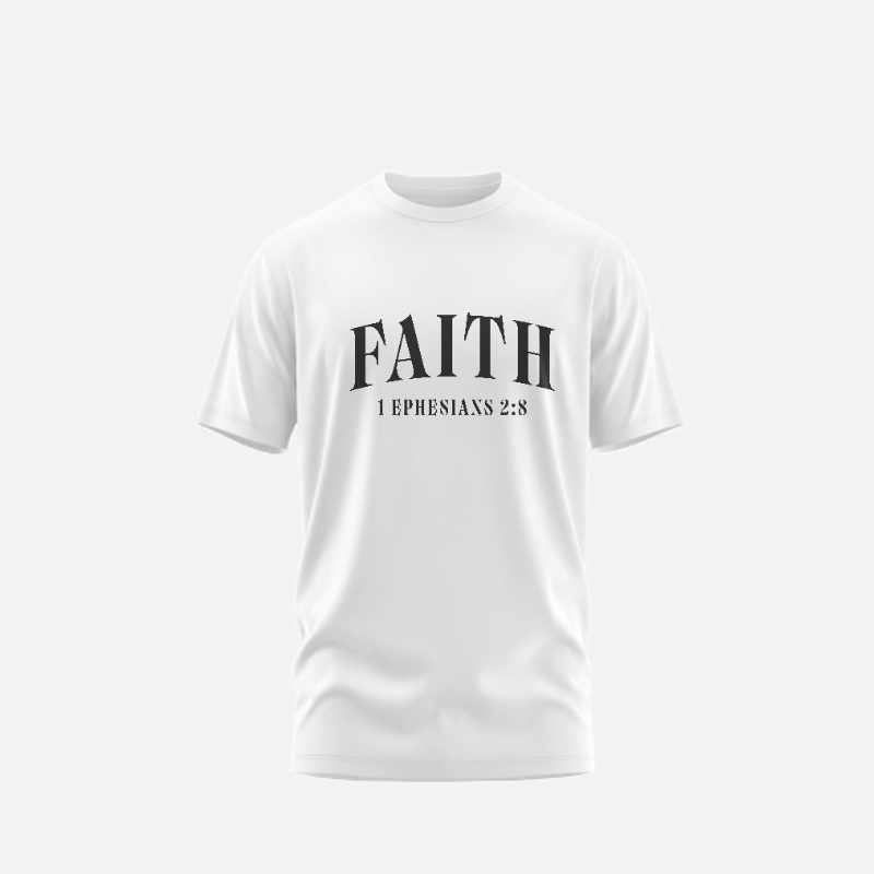 1. Genesis - FAITH: 1 Ephesians 2:8 - Unisex Short Sleeve T Shirts
