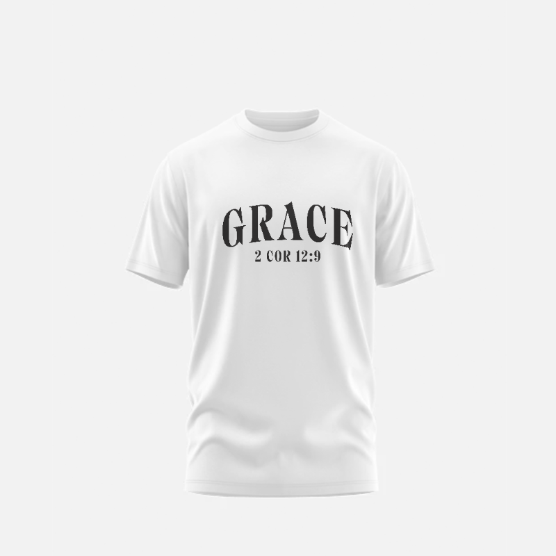 1. Genesis - GRACE:  2 Corinthians 12:9 - Unisex Short Sleeve T Shirts
