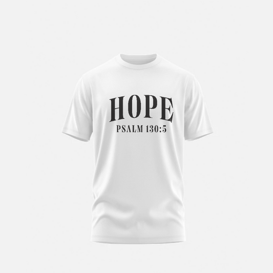 1. Genesis - HOPE: Psalm 130:5 - Unisex Short Sleeve T Shirts