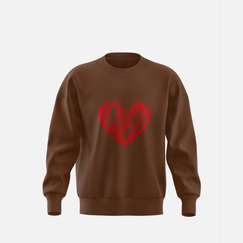 4. Numbers - LOVED: John 3:16 - Unisex Sweater